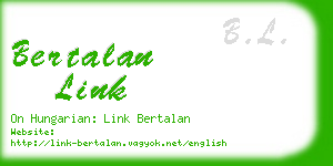 bertalan link business card
